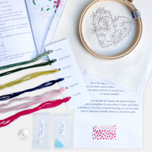 Load image into Gallery viewer, Heart Embroidery Kit
