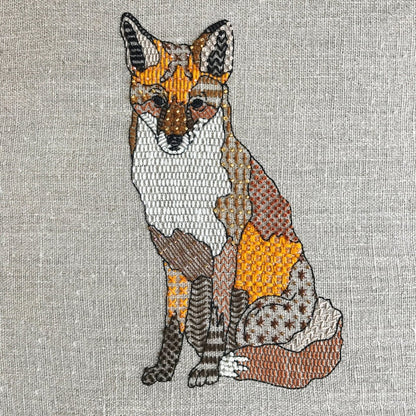 Fox Embroidery Kit - Modern Craft Kit from Kirsty Freeman Design