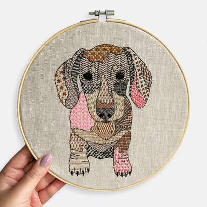 Dachshund Embroidery Kit