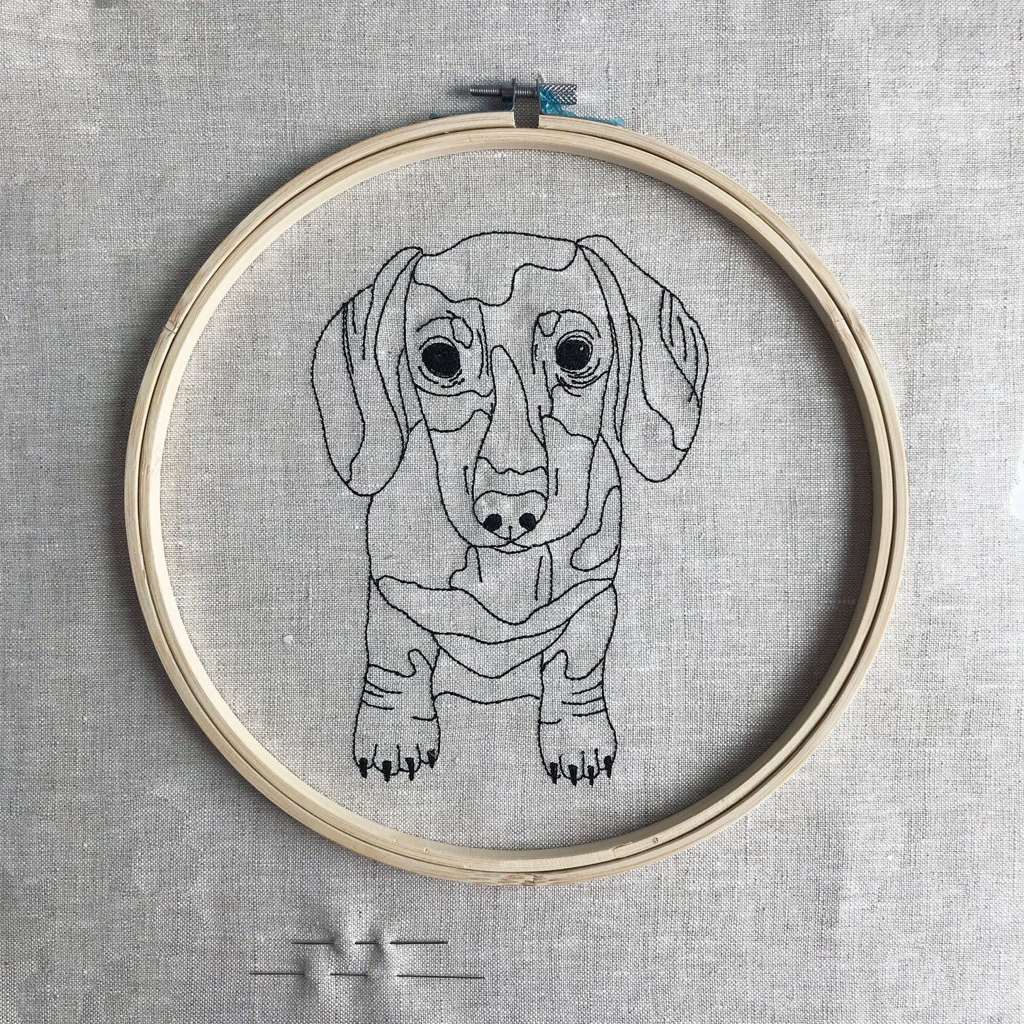 Dachshund Embroidery Kit
