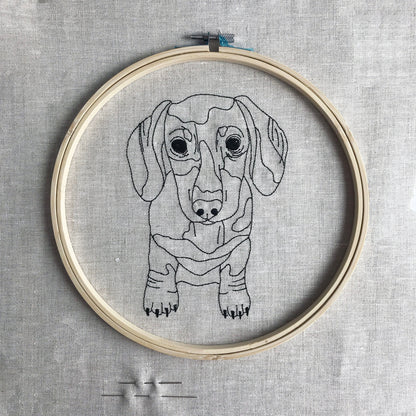 Dachshund Embroidery Kit