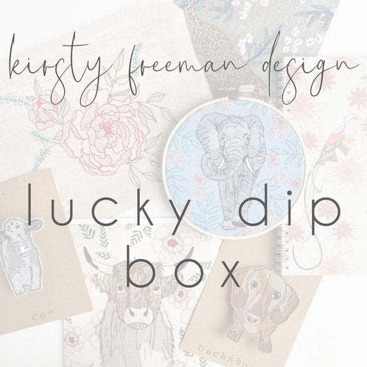 Lucky Dip Box (Medium) - Modern Craft Kit from Kirsty Freeman Design